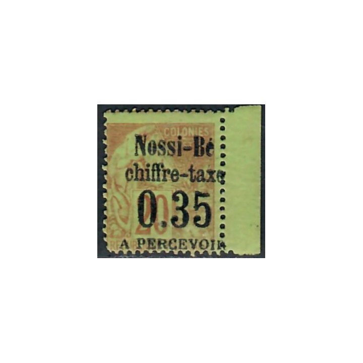 Lot A7775 - Nossi-Bé Taxe - N°5 - Neuf ** Luxe
