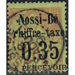 Lot A7776 - Nossi-Bé Taxe - N°5 - Oblitéré Qualité ST