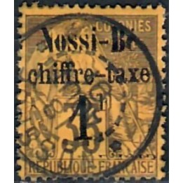 Lot A7777 - Nossi-Bé Taxe - N°6 - Oblitéré Qualité TB
