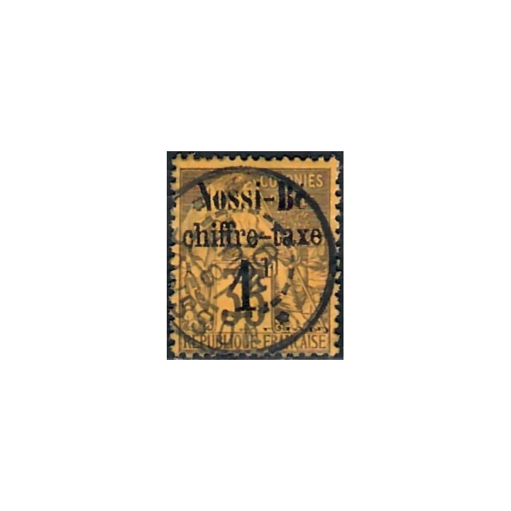 Lot A7777 - Nossi-Bé Taxe - N°6 - Oblitéré Qualité TB