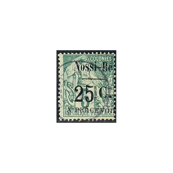Lot A7781 - Nossi-Bé Taxe - N°14 - Oblitéré Qualité TB