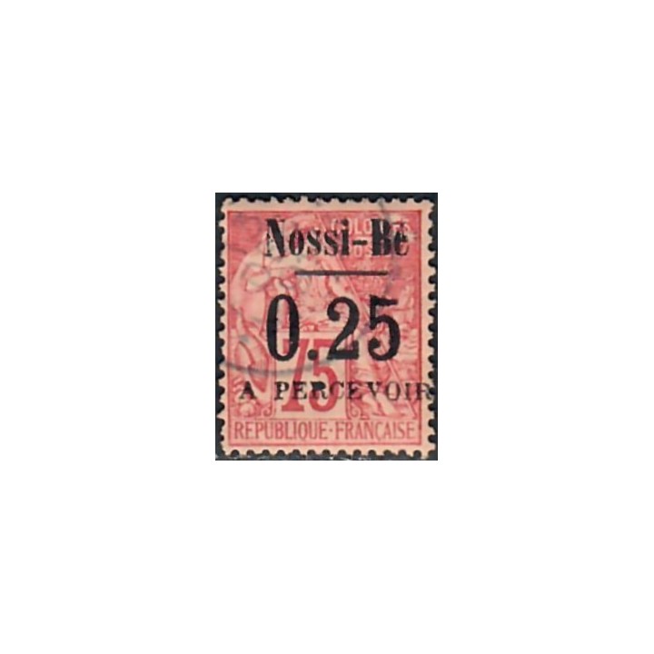 Lot A7782 - Nossi-Bé Taxe - N°17 - Oblitéré Qualité TB