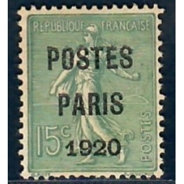 Lot A7662 - Préoblitérés - N°25 Neuf (*) sans gomme