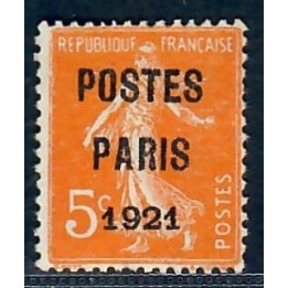 Lot A7665 - Préoblitérés - N°27 Neuf (*) sans gomme