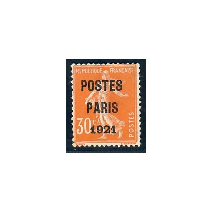 Lot A7668 - Préoblitérés - N°29 Neuf (*) sans gomme