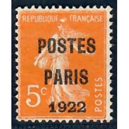 Lot A7671 - Préoblitérés - N°30 Neuf (*) sans gomme