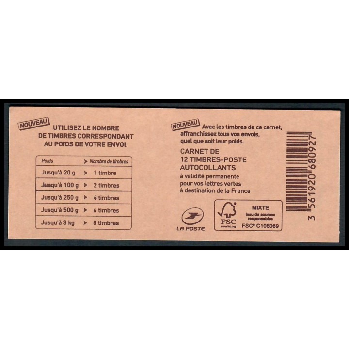 Lot A7733 - Carnets Modernes - N°1215-C1a - Neuf ** Luxe