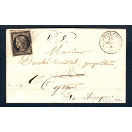 Lot A4845 - Lettres - N°3b - Oblitéré Qualité TB