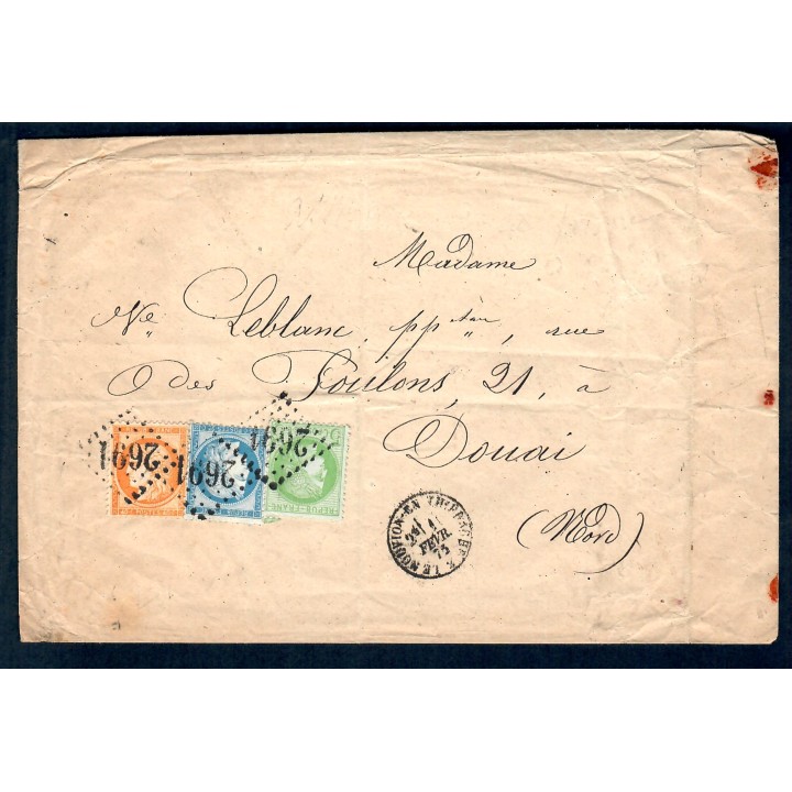 Lot A7397 - Lettres - N°38, 53 et 60 - Oblitéré Qualité TB