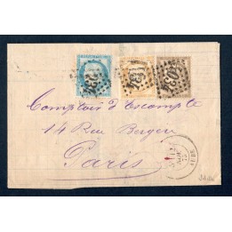 Lot A4920 - Lettres - N°55, 56 et 60 - Oblitéré Qualité TB