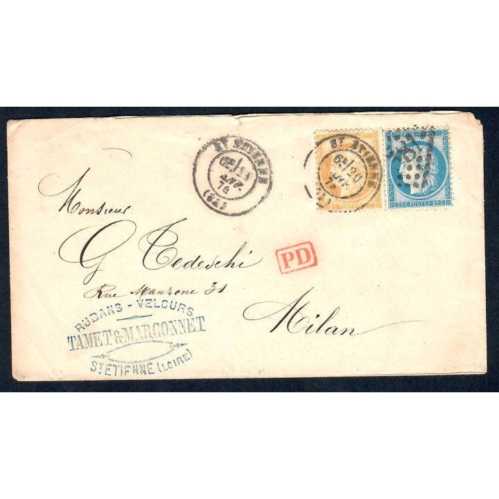 Lot A5206 - Lettres - N°59 et 60 - Oblitéré Qualité TB