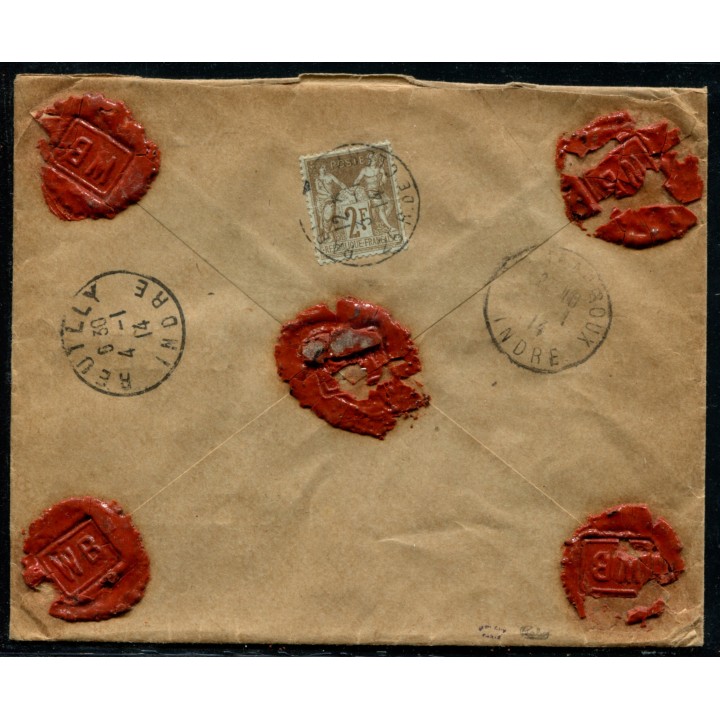 Lot A3320 - Lettres - N°105 - Oblitéré Qualité TB