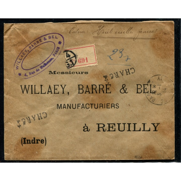Lot A3320 - Lettres - N°105 - Oblitéré Qualité TB