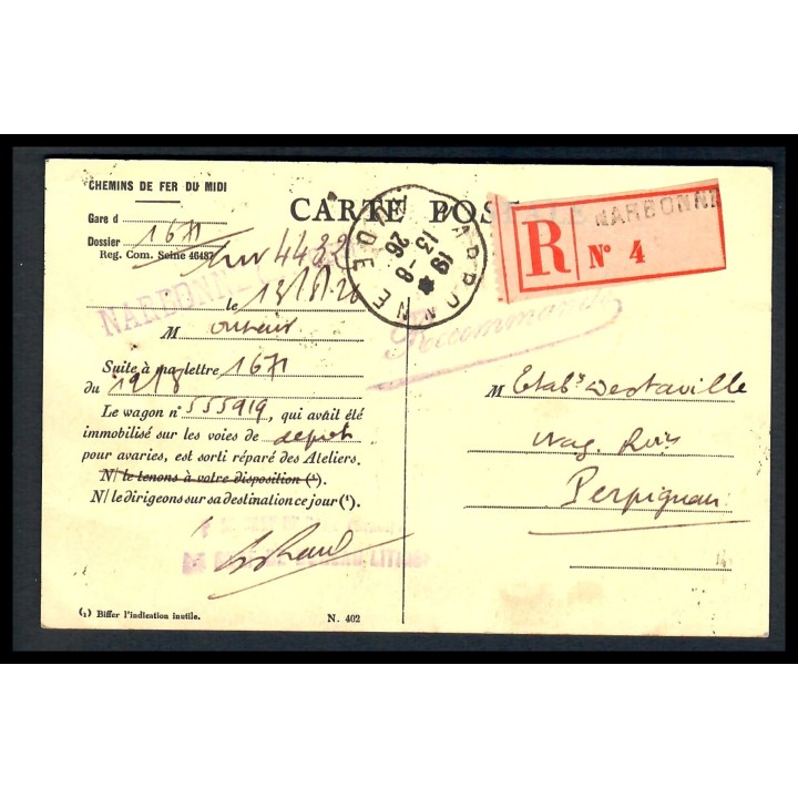 Lot 8481 - Cartes Postales - N°170 et 193  - Oblitéré Qualité TB